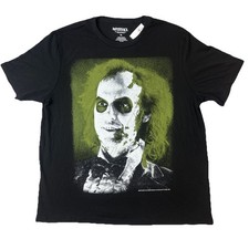 Beetlejuice T Shirt Movie Promo Horror Graphic Ripple Junction Men s XL Black