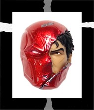 Mezco One 12 Red Hood     RED BATTLE DAMAGED HELMET HEAD SCULPT 1 12 Scale Fodder