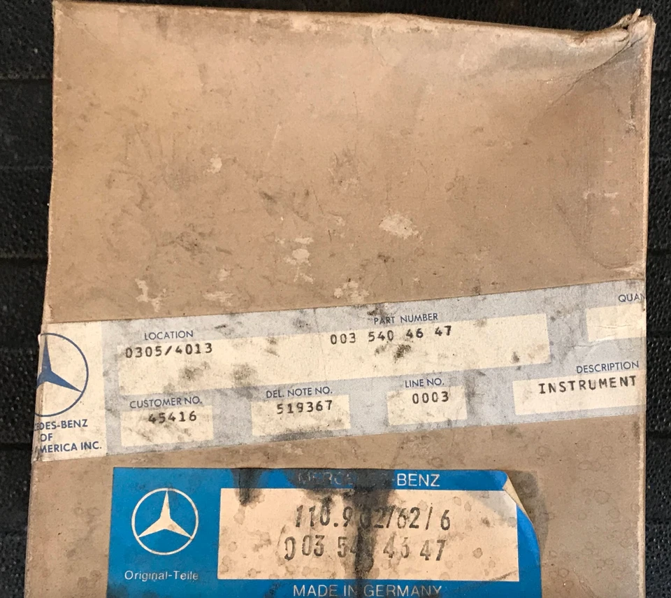 梅赛德斯-奔驰仪表组 - 003-540-46-47 - 适用于 MBZ 240D、280CE 及更多 — 第 4/4 张图片