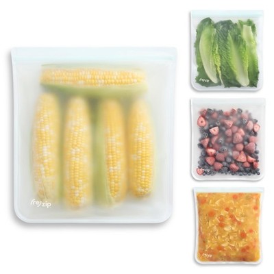 (re) zip Gallon Reusable Storage Bags, BPA-Free, Leakproof, Food-Grade 100% Food
