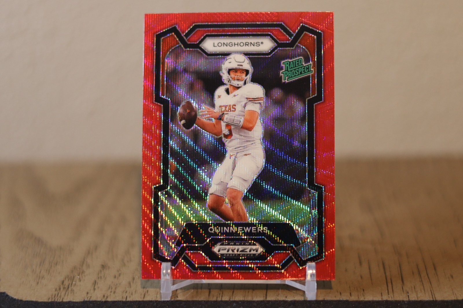2024 Prizm Draft Picks Quinn Ewers Rated Prospect Red Wave Prizm