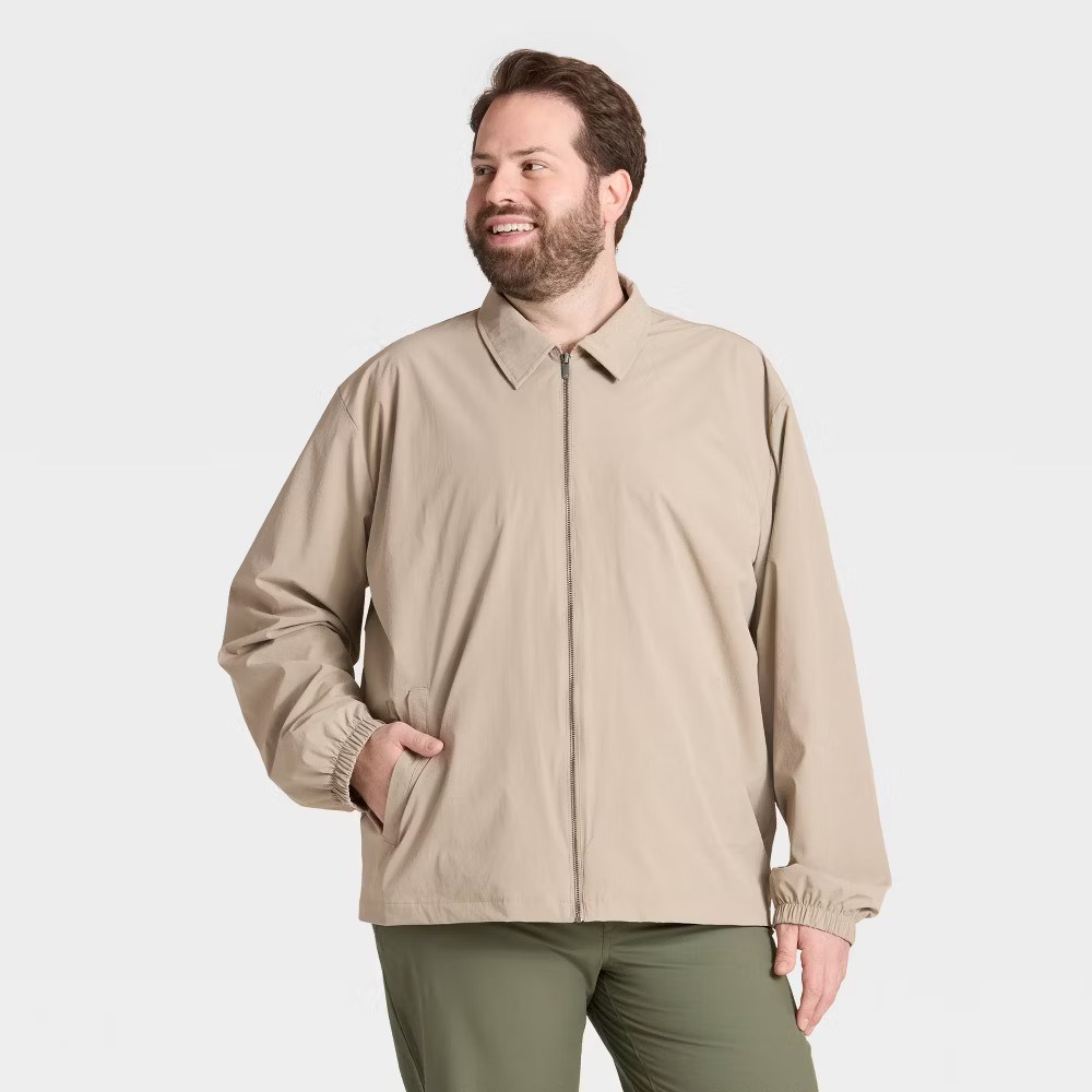 Mens Big Coaches Jacket - All In Motion Tan 3XL 1990₽