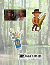 Crocodile Dundee 80's Movie 4pc Stickers Pack