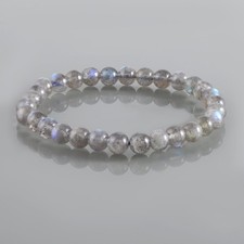 Labradorite Stone Bracelet Labradorite Stretchable Bracelet Natural Labradorite