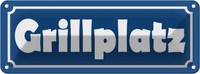 Blechschild 10X27 Cm Grillplatz StraßEnschild Deko Geschenk Metall Schild