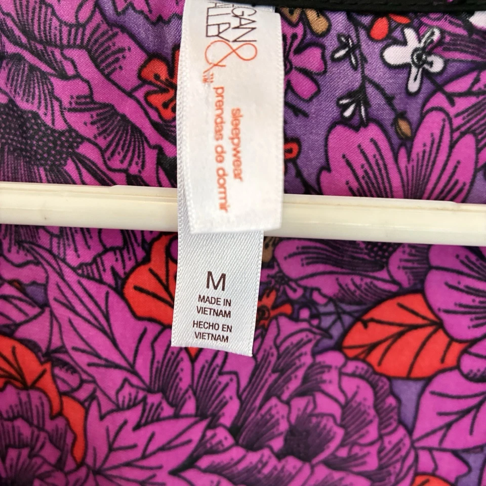 Conjunto de pijama top y pantalón Gilligan & O’Malley XL azul satinado a lunares para mujer Foto 3 de 4