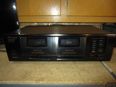 Pioneer CT-W103 Dual Deck Cassette Recorder New Belts Tested Working No Remote