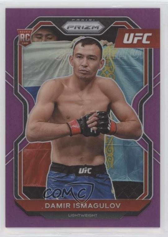 2021 Panini Prizm UFC Purple Prizm 59/149 Damir Ismagulov #60 Rookie RC 0a4f