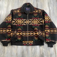 Vintage Pendleton High Grade Western Aztec Print Jacket Bomber Mens Small
