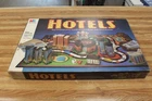 Vintage 1987 HOTELS Board Game Milton Bradley Real Estate Game - 99% Complete