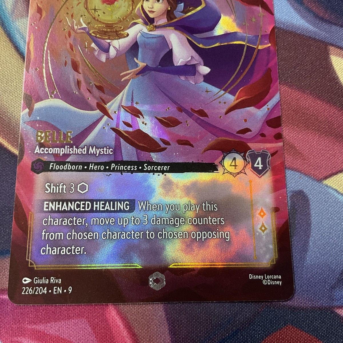 Disney Lorcana Fabled Belle Accomplished Mystic Enchanted 226/204