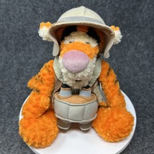 Vtg 2000 Disney Tigger Safari Explorer Plush 7" Animal Kingdom World Binoculars