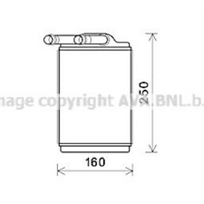 Wärmetauscher Innenraumheizung Aluminium passend für Mercedes-Benz M-Klasse
