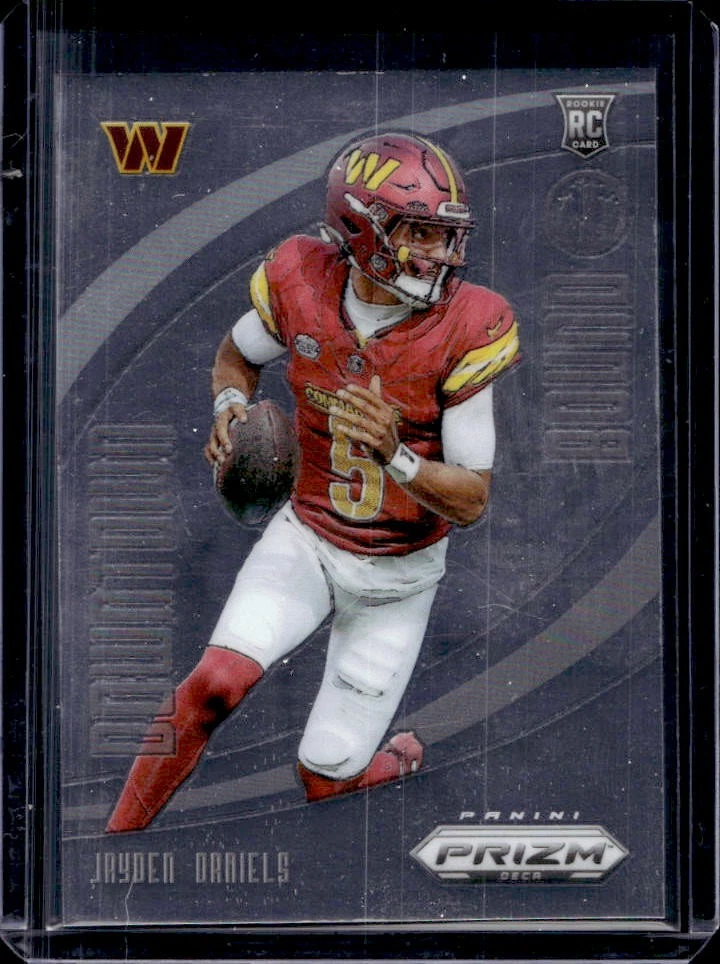 Jayden Daniels Panini Prizm Deca Downtown Bound #4 Gold