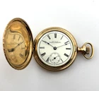 Waltham Traveler Antique Mechanical Pocket Watch  7J 16s 7881515 WORKS!
