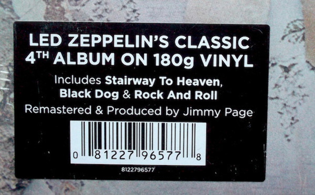 欧2discs LP Led Zeppelin Untitled (-180g) 8122796577 ATLANTIC /00660 Led Zeppelin - Untitled - Atlantic - 8122-79657-7 - LP