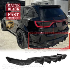 For Dodge Durango R/T SRT 11-2025 V2 Matte Black Shark Fin Rear Bumper Diffuser