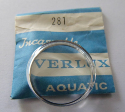 Verre De Montre De Plongée Chromé Aquatic Verlux - 33.9 Mm