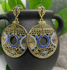 3  Silver-tone Earring Set Boho Bead Retro Drop Dangle New Free Ship B1383