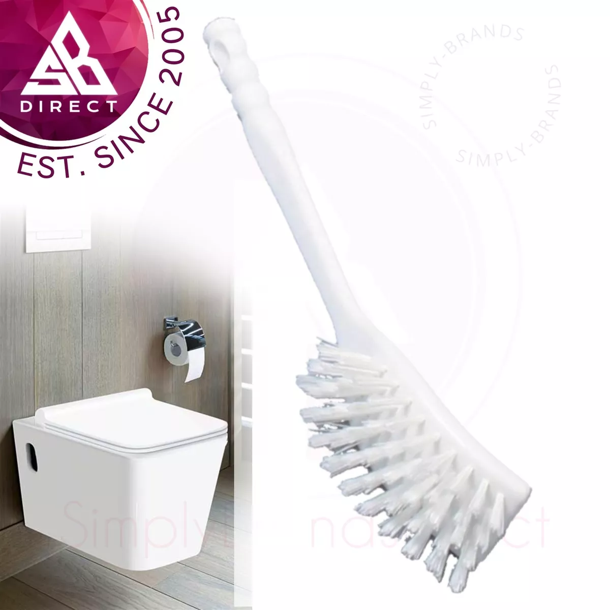 Wilsons Curved Toilet Brush│Durable & Polyester Material