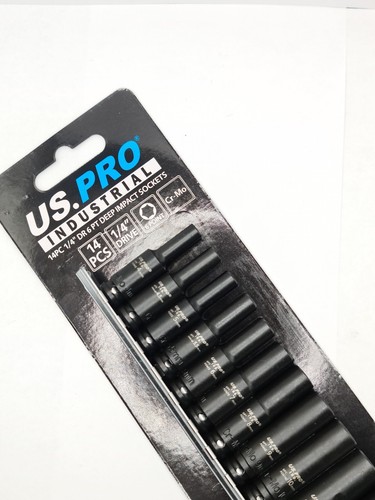 Juego de zócalos de impacto profundo 4 mm-15 mm 6 PT *US PRO INDUSTRIAL* Unidad de 1/4" RM24 - Imagen 4 de 4