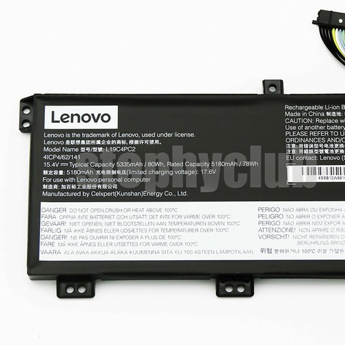 Nueva Batería Genuina L19C4PC2 para Lenovo Legion 5-17IMH05 L19M4PC2 5B10W86189 - Imagen 2 de 3