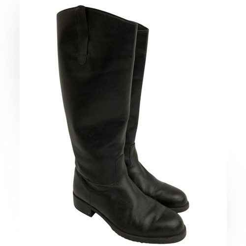 Eddie Bauer Vintage Vibram schwarze Lederreitstiefel Größe 8,5 | neu ohne Etikett oder gebraucht, in einwandfreiem Zustand - Bild 3 von 10