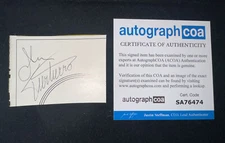 John Turturro Signed Cut - Rounders, Big Lebowski, Mr. Deeds - ACOA SA76474