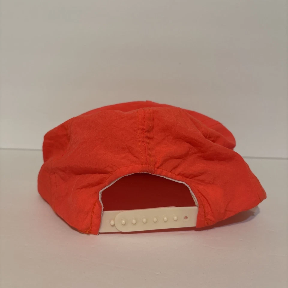 Винтажная неоновая оранжевая нейлоновая бейсболка Miller Genuine Draft для дальнобойщиков - Изображение 4 из 4