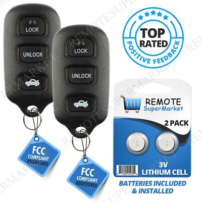 2 For HYQ12BBX Keyless Entry Remote Toyota Avalon 1999 2000 2001 2002 2003 2004