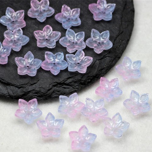 100x Cuentas de flores de lirio de agua de murano de vidrio de 12 mm Elige color Hágalo usted mismo Joyería Artesanía - Imagen 14 de 21