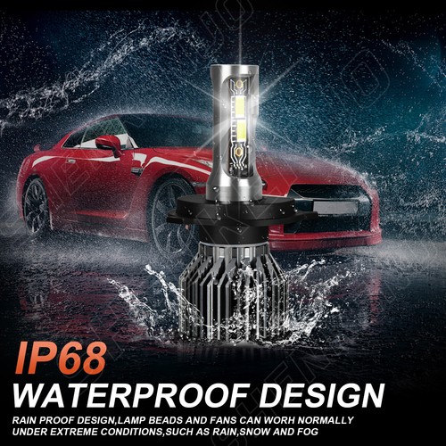 20000LM LED Headlight High/Low H4 H3 Fog Bulbs 4X 6000K White Beam Combo Kit - 第 3/13 張圖片