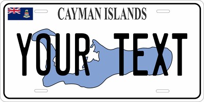 Cayman Islands Map License Plate Personalized Custom Auto Bike Motorcycle Tag