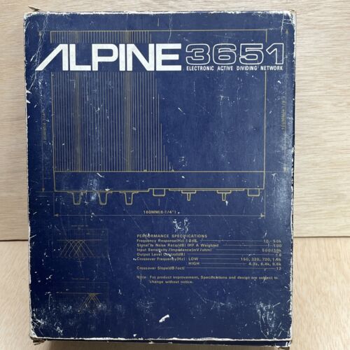 Vintage Alpine 3651 Multi Channel System  Crossover Network Old School - Picture 1 of 19