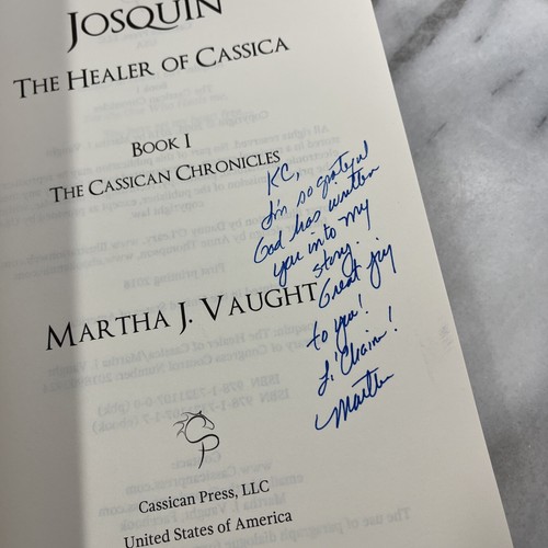 Josquin - The Healer of Cassica by Martha Vaught SIGNED Cassican Chronicles #1 - Picture 8 of 11