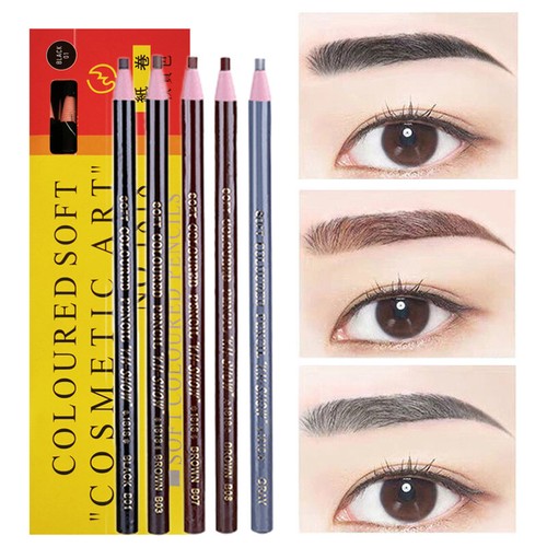 5Pcs Waterproof Microblading Eyebrow Peel-off Pencil Eye Brow Makeup Cosmetics ↖ - Picture 5 of 17