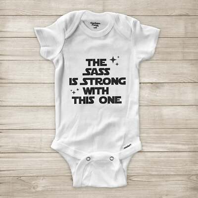 The Sass is Strong with This One Star Wars Jedi Baby Bodysuit Infant One-Piece