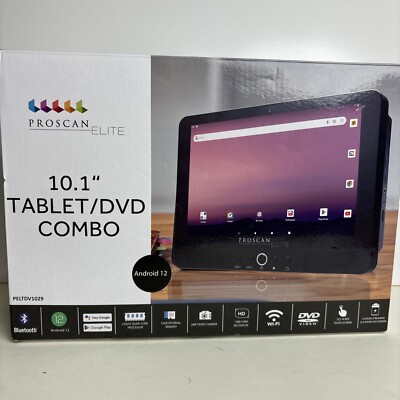 Proscan Elite 10.1''  Tablet/Portable DVD Combo, 2GB/32GB Android 12 - NEW