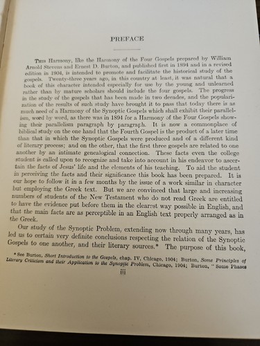 A Harmony Of The Synoptic Gospels: 1929 HC by Ernest Burton And Edgar Goodspeed - Picture 5 of 9
