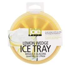 Joie Lemon Wedge Ice Tray Makes 9 Cubes Spill-proof Lid ~ cocktail & bar ~ NEW
