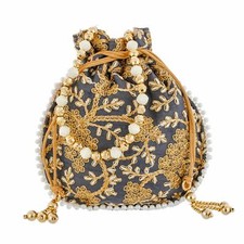 Handmade Traditional Ethnic Potli Bag Clutch Pouch Batwa for Women