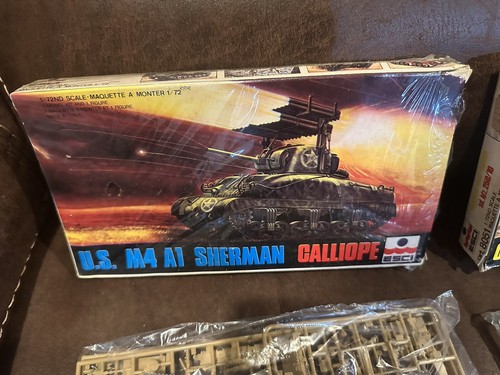 ESCI LOT(5)1/72German-Marder III,3 Ton&Half-Track,Self-Propelled Gun,U.S.Sherman - Picture 2 of 14