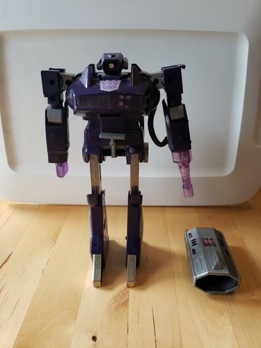 Vintage Hasbro 1985 Transformers G1 Shockwave electronics sketchy. Battery Cover
