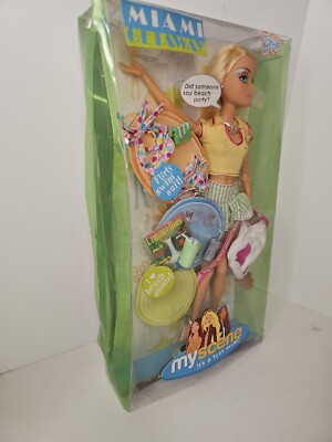 2004年 マイシーン マイアミゲッタウェイ バービー人形 マテル玩具 2004 My Scene Miami Getaway Barbie Doll Super Rare Blonde