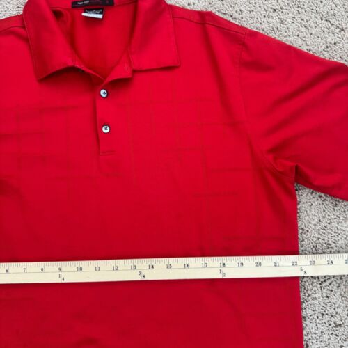 Camiseta polo de golf Nike Tiger Woods Collection para hombre L Dri-FIT roja con patrón a cuadros - Imagen 6 de 12