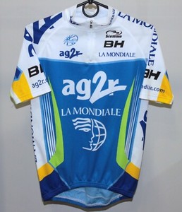 Maillot Cycliste AG2R La Mondiale 2013 - Odlo - Blanc - Taille L