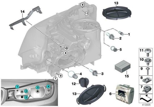 BMW NEU 3ER F30 F31 ORIGINAL SCHEINWERFERLAMPE KAPPE STAUBBIRNENABDECKUNG 7311241 - Bild 3 von 3