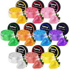 Edible Glitter - 10 Colors Luster Dust Edible Set for Drinks, Food Grade Edible