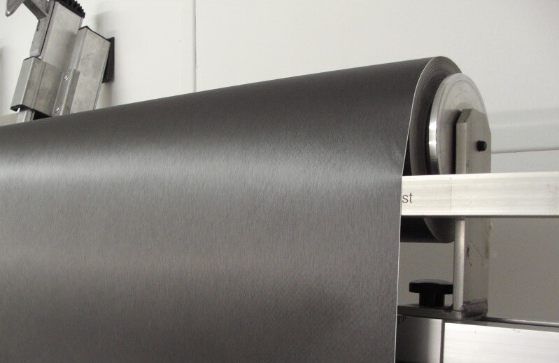 Film vinyle covering gris foncé brossé thermoformable anti-bulle