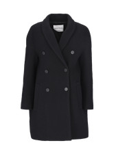 Sonia Rykiel Black Wool Coat Rrp £952 Size Fr 40/l, Fr 42/xl